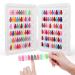 Nail Display Book C8 Nail Colour Swatch Book No Glue Required 120 Nail Colour Display Board Gel Nail Polish Sample Display for Nail Technician Use C8 Nail Color Chart