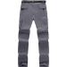 StunShow Boys Waterproof Cargo Pants - UPF 50+ Quick Dry Convertible Zipper Pants for Kids - Grey - Ideal for Casual Hiking - Buy Online on GoSupps.com