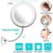 Flexible Gooseneck LED Lighted 10X Magnifying Makeup Mirror with Suction Cup Bathroom Magnification Vanity Mirror 10X Magnifying Makeup Mirror for Travel and Home (white) - Buy Online on GoSupps.com