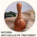 Wooden Handheld Massage Cup | Anti-Cellulite Lymphatic Drainage Tool for Muscle Tension Relief - Maderotherapy and Wood Therapy Trigger Point Release - Buy Online on GoSupps.com