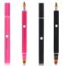 Ouligay 2PCS Retractable Lip Makeup Brushes Retractable Lip Brush Portable Lipstick Gloss Makeup Brush Dual-End Lip Brush for Women Girls