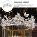 Lurrose Baroque Wedding Crown - Crystal Butterfly Flower Tiara for Women and Girls - Buy Online on GoSupps.com