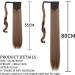 Ponytail Extension 22inches Synthetic Ponytail Hair Extension Clip in Fake Wig Hairpiece Long Straight Wrap Around Pony Tail Extension for Women Ponytail Hairpiece for Women (Color : 4 Size : 56cm 56cm 4 - Buy Online on GoSupps.com