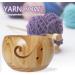 Beiyoule Handmade Bamboo Yarn Bowl - Knitting Wool Holder for Crochet and Embroidery - Wine Red - Buy Online on GoSupps.com