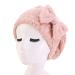 Asudaro hair towel women girl absorbing towel made of microfiber turban cap thickened shower hood quick-drying towels sheet turban hat hair dryer towel bathing cap skin pink