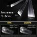 2cm Silicone Gel Height Increase Insole Heel Lift Inserts for Men - Buy Online on GoSupps.com