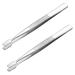 Vicasky 2pcs stamps tweezers Flach wide stamp album stamp for tweezers stainless steel stable stamp tweezers Philatelie stamps collecting stamps collecting tweezers stamps