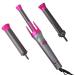 Automatic Curling Iron Rotating Curling Iron Wand Auto Rotating Hair Curler with 3 Interchangeable Ceramic Barrels to Create Beach Wave Curls Temps Adjustable LCD Display Instant Heat Dual Voltage