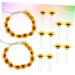 Angoily 4 Sets Hair Barrettes Hair Clip Tiara Sunflower Headband Headress Headgear Seaside Wreath Beach 1 count (Pack of 1) Yellowx2pcs - Buy Online on GoSupps.com