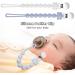 BPA-Free 2PCS Unique Silicon Pacifier Clips for Boys - Baby Shower Gift (Blue-White) - Buy Online on GoSupps.com