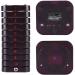 ASHATA Restaurant Paging System - Wireless Call Coaster Pagers - Guest Waiting Pager - 10 Coaster Pager Call Button Keypad - Built-in Antenna - Black - Buy Online on GoSupps.com