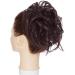 Tousled Updo Messy Bun Hair Extension Instant Ponytail With Elastic Rubber Band Updo Chignon Donut Scrunchies Extensions Hairpiece Synthetic Wavy Hair for Women Black mix Wine Red 45 g 2/110-Black mix Wine Red - Buy Online on GoSupps.com