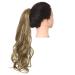 Shadow curly hair ponytail extensions claw in fake ponytail tail hair piece afro long clip in synthetic blonde pink wavy wig 10h24b 26inches