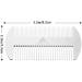 AhfuLife Stainless Steel Credit Card Size Beard Comb Set - Anti-Static Dual Action Hair Comb for Wallet and Pocket - 2 Pcs - Buy Online on GoSupps.com
