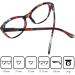 Mini Cat Eye Reading Glasses with Blue Light Filter - Anti-Flashing Floral Pattern 2.5 Diopters Free Case - Buy Online on GoSupps.com