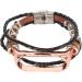 Watch Wrist Strap Stylish Artificial Leather Metal Buckle Easy to Install Adjustable Retro Replacement Watch Strap for Smart Watch (Brown and Gold) - Buy Online on GoSupps.com