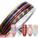 Tvoip 64 Rolls Nail Striping Tape Set | 32 Colors + 2 Tape Dispensers | Nail Art Decoration Stickers - Buy Online on GoSupps.com