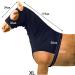 Leberna Lycra Stretch Horse Hood with Zipper - Full Face Neck Cover XL - Navy | Durable & Comfortable Equestrian Gear - Buy Online on GoSupps.com