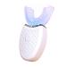 Clenp electrical toothbrush electric toothbrush U-shaped ultrasound silicone 360 degrees automatic blue light toothbrush for home use white 8-15 years