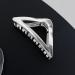 Sleek Silver Metal Claw Clip for Thick Hair - Geometric Design | Elegant Hair Styling Accessory for Women - Buy Online on GoSupps.com