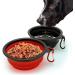 iGadgitz Set of 2 Foldable Silicone Dog Bowls - Portable Food & Water Feeding Dish for Travel - Buy Online on GoSupps.com