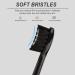 Sonic Electric Toothbrush for Adults - 5 Cleaning Modes Rechargeable IPX7 Waterproof Smart Timer Includes 3 Brush Heads - Perfect for Couples (Black - Buy Online on GoSupps.com