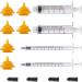 6 Pack Nipple Syringe Mini For Pets and Wildlife with Syringes Best Suited Nipple for Puppy Kitten Squirrels and Other Newborn Pets - Buy Online on GoSupps.com