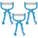Lot de 3 pilateurs Manuels pour Visage et Corps Bleu pilateur Facial Antid rapant pour pilation des Sourcils et Poils Ind sirables Outil de Soin Peau Pratique Ressort