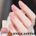 Jelly Nail Polish Pink Translucent Nail Polish Neutral Color Nude Pink Gel Nail Varnish Quick Drying Long Lasting Nail Art French Manicure DIY at Home 009 - Buy Online on GoSupps.com