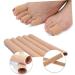 Gel Finger Toe Covers - 2pcs Elastic Wrap Bandages for Thumbs & Toes - Thumb Protector Sleeves - Ribbed Flesh Color Tubes - Buy Online on GoSupps.com