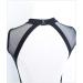 Daydance Black Mesh Short Sleeve Dance Leotard with Open Back - Small Black - Buy Online on GoSupps.com