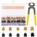 YEHAM 30 Pairs High Heel Shoes Replacement Tips - Round & Square Heel Repair Caps with 6 Heel Pliers - Black & Beige Colors - Buy Online on GoSupps.com
