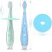 Alobeby Baby Toothbrush Set - 2 Pack Silicone Oral Care Trainers for Infants | Super Soft Gum Massage & Protective Ring | 100% Food Grade Silicone - Buy Online on GoSupps.com