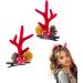 Reindeer Antler Hair Clips - Cute Reindeer Antler Hairpin Reindeer Antlers Hair Clips Deer Headband Antlers Headdress Hairpin For Puchen #5 Pine Cone Clamp - Buy Online on GoSupps.com