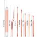 Rose Gold 7-Piece Ear Digging Spoon & Spiral Pick Set | Ear Wax Remover | One Size - Buy Online on GoSupps.com