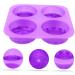 MAGICLULU 2 Pcs Handmade Soap Mold Cake Pan Purple Silica Gel Cute 3X16.6X16.6CMx2pcs - Buy Online on GoSupps.com