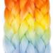 Tess Braids Extensions - Blue Jumbo Braids 60cm | KanCalon Kunsthaar for Box Braids | Ombre Hair Braid 100g (Orange/Blue/Red) - Buy Online on GoSupps.com
