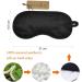 Lulusilk Luxury 100% Pure Mulberry Silk Eye Mask | Breathable Black Sleeping Mask for Travel | Comfortable Sleep Glasses - Buy Online on GoSupps.com