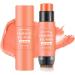 Creamy Blush Stick Buildable & Blendable Finish Luxurious Adds Shimmer Easy To Use On The Go Easy To Use Blends Effortlessly Cream Blush Makeup for All Skin Tones (C) - Buy Online on GoSupps.com
