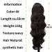 Ponytail Extension Clip-In - Curly Wavy Dark Brown 60cm/65cm | Natural Hair Part & Afro Braid - Buy Online on GoSupps.com