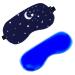 ULTNICE sleep mask with cooling pad eye mask for sleeping eye protection for women and men (blue)