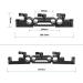 CAMVATE Railblock Rod Clamp | Extendable Rosette Mounts for Shoulder Mount Rig - 3007 - Buy Online on GoSupps.com