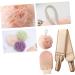 Exfoliating Bath Towel Set - Includes Back Scrubber & Thick Spa Towel | Pink 60x9.5cm | Home Bath Accessories for Perfect Skin - Buy Online on GoSupps.com