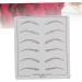 NOLITOY 6 Pcs Eyebrow Practice Skin Eyebrow Microblading Skin Eye Brow Practice Skin - Buy Online on GoSupps.com