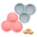 Alipis 2 Pcs Cake Mold (1 Blue + 1 Pink) Paper Cups Cake Pan Pancake Molds Cake Puck Mold Bakeware Pancakes