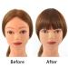 Buy Clip in Bangs One Piece Pony Hair Clip 100% Remy Human Hair for Women & Girls Light Brown French Bangs - Buy Online on GoSupps.com