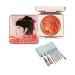 Embossed Smooth Powder Blush Palette For Cheeks Embossed Girl Blush for Cheeks Matte Face Powder Blush Palette Powder Blush Palette Makeup Blush Face Matte Blush Palette (Orange)