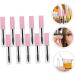 LALADEFIEE 15pcs Mascara Empty Tube Lash Wand Sweatproof Mascara Empty Mascara Tube Bottle Spoolie Pink Plastic - Buy Online on GoSupps.com