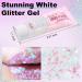 Face & Body Glitter Gel - Cosmetic-Grade Sparkling Glitter for Concerts Festivals & Raves | Vegan & Cruelty-Free - 50ml White - Buy Online on GoSupps.com