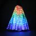 EMVANV LED Lights Belly Dance Wing - Light up Isis Wings for Child, Bellydance Glow Angel Dance Wings with Telescopic Stick, Performance Clothing for Carnival, Stage, Halloween, Christmas Colorful